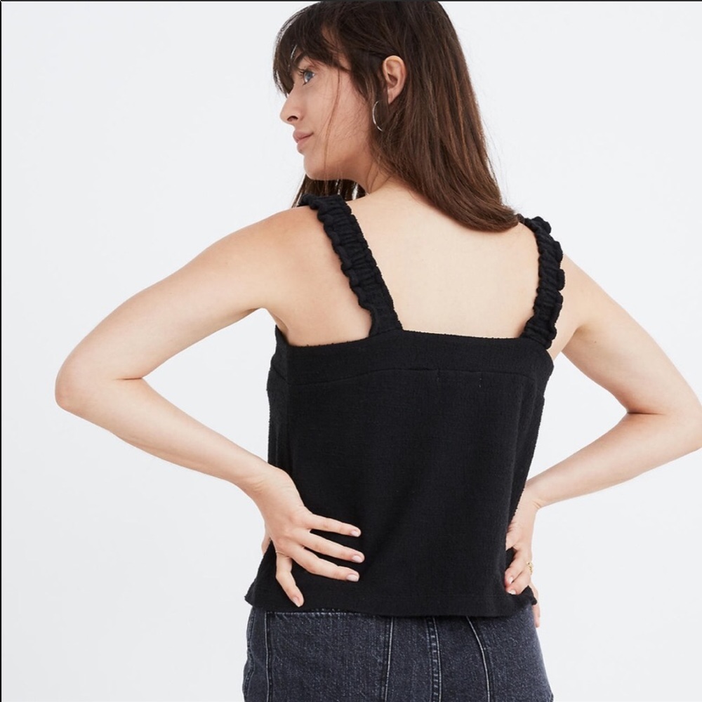 3/ FOR $20 DEAL Madewell Black Tie Front Tank LG - Picture 3 of 9